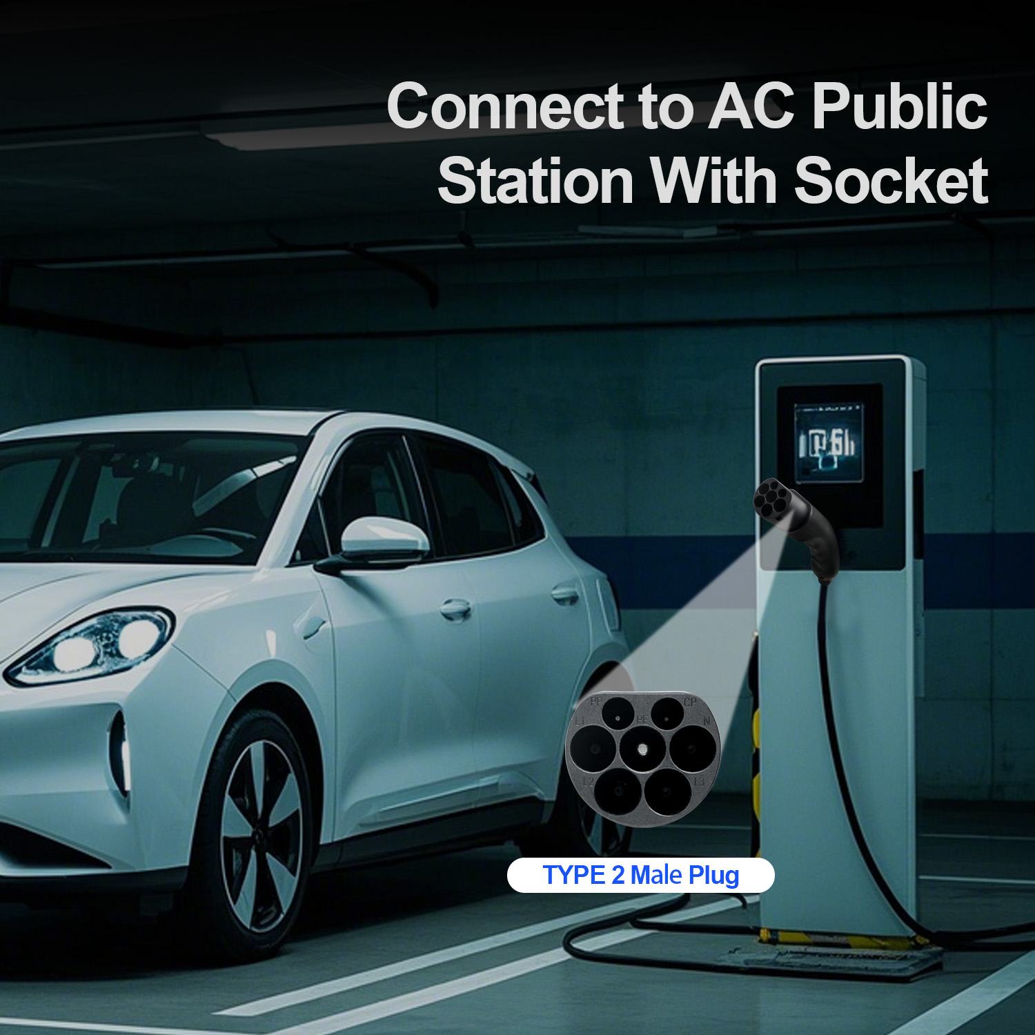 Kolanky EV Plug Type 2 Male  1 - Ev Charger Type 2 22Kw 32A 3 Phase review and price
